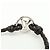 Bracciale Louis Vuitton LV Circle in pelle e metallo Nero M6188 - vista 6