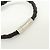 Bracciale Louis Vuitton LV Circle in pelle e metallo Nero M6188 - vista 8