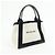 BALENCIAGA Borsa Cabas Small in tela e pelle Navy Ivory 339933 - vista 4