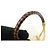 Hermès HERMES Jumbo Choker Bracciale in Pelle e Metallo Marrone Nero Oro - vista 6