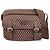 Borsa a tracolla in nylon e pelle con logo triangolare PRADA Marrone Rosa