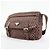 Borsa a tracolla in nylon e pelle con logo triangolare PRADA Marrone Rosa - vista 3