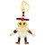 Charm Robot in Pelle Saffiano e Metallo PRADA Bianco Rosso 1TL136