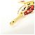 Charm Robot in Pelle Saffiano e Metallo PRADA Bianco Rosso 1TL136 - vista 12