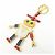 Charm Robot in Pelle Saffiano e Metallo PRADA Bianco Rosso 1TL136 - vista 3