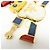 Charm Robot in Pelle Saffiano e Metallo PRADA Bianco Rosso 1TL136 - vista 8