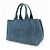 PRADA Triangle Logo Canapa Denim Tote Bag - Denim Blue - Ansicht 3