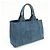 PRADA Triangle Logo Canapa Denim Tote Bag - Denim Blue - Ansicht 4