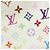 Borsa a mano Louis Vuitton Monogram Multicolor Priscilla Blanc M40096 - vista 6