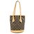 Louis Vuitton Monogram Canvas Bucket PM Hand Bag Brown M42238