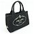 PRADA Borsa a mano 2Way Mini Canvas Canapa con logo Triangle Nera 1BG439 - vista 4
