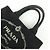 PRADA Borsa a mano 2Way Mini Canvas Canapa con logo Triangle Nera 1BG439 - vista 6