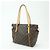 Borsa a spalla Louis Vuitton Monogram Totally PM Brown M56688 - vista 3