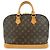 Louis Vuitton Monogram Alma PM Canvas Leather Hand Bag Brown M51130