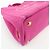 PRADA Mini borsa tote in canapa con logo triangolare Rosa BN2439 - vista 12