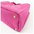 PRADA Mini borsa tote in canapa con logo triangolare Rosa BN2439 - vista 13