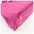 PRADA Mini borsa tote in canapa con logo triangolare Rosa BN2439 - vista 14