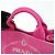 PRADA Mini borsa tote in canapa con logo triangolare Rosa BN2439 - vista 7