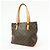 Borsa Cabas Piano Tote Bag Louis Vuitton Monogram Marrone M51148 - vista 3