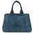 Borsa Tote Prada Triangle Logo Canapa Denim Borsa a Mano Blu