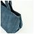 Borsa Tote Prada Triangle Logo Canapa Denim Borsa a Mano Blu - vista 13