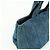 Borsa Tote Prada Triangle Logo Canapa Denim Borsa a Mano Blu - vista 14