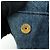 Borsa Tote Prada Triangle Logo Canapa Denim Borsa a Mano Blu - vista 15