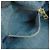 Borsa Tote Prada Triangle Logo Canapa Denim Borsa a Mano Blu - vista 17