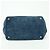 Borsa Tote Prada Triangle Logo Canapa Denim Borsa a Mano Blu - vista 5