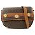 Céline CELINE Borsa a tracolla e a spalla in pelle e PVC Macadam Marrone
