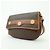 Céline CELINE Borsa a tracolla e a spalla in pelle e PVC Macadam Marrone - vista 3