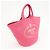 PRADA Canapa Triangle Logo Canvas 2Way Bag Hand Bag Pink 1BG163 - vista 4