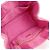 Borsa tote mini PRADA Triangle Logo Canapa Canvas Rosa BN2439 - vista 17