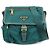 Borsa a tracolla PRADA in nylon e pelle Saffiano con logo triangolare Verde