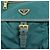 Borsa a tracolla PRADA in nylon e pelle Saffiano con logo triangolare Verde - vista 16
