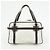 Borsa a mano LOEWE Anagram in PVC e pelle Borsa Boston Bianca e Marrone Scuro - vista 2