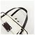 Borsa a mano LOEWE Anagram in PVC e pelle Borsa Boston Bianca e Marrone Scuro - vista 6