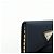 PRADA Triangle Logo Nylon Saffiano Leather Key Case Black 1M0222 - view 10