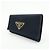 PRADA Triangle Logo Nylon Saffiano Leather Key Case Black 1M0222 - view 3