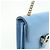 Borsa a tracolla in pelle con catena Interlocking G GUCCI Blu Chiaro 510304 - vista 13