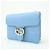 Borsa a tracolla in pelle con catena Interlocking G GUCCI Blu Chiaro 510304 - vista 3