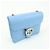 Borsa a tracolla in pelle con catena Interlocking G GUCCI Blu Chiaro 510304 - vista 4