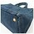 PRADA Canapa Mini Triangle Logo Denim 2Way Bag Hand Bag Blue B2439G - vista 10