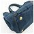 PRADA Canapa Mini Triangle Logo Denim 2Way Bag Hand Bag Blue B2439G - vista 11