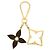 Louis Vuitton Porte Cles Puzzle Bag Charm Dark Brown Gold M65218