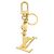 Louis Vuitton Porte Cles LV Facettes Bag Charm Key Chain Gold M65216