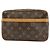 Louis Vuitton Monogram Compiegne 23 Pouch Clutch Bag Brown M51845