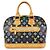 Borsa a mano Louis Vuitton Monogram Multicolor Alma PM Noir M40444