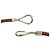 Hermès HERMES Jumbo Choker Bracciale in Pelle e Metallo Marrone Argento - vista 7