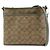 Borsa a tracolla e borsa a spalla COACH Signature PVC Leather Beige Khaki